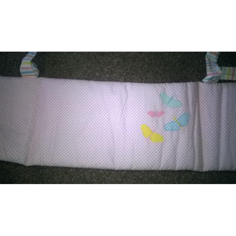 mothercare butterfly crib bedding