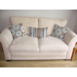 2 x SCS Cream 2 Seater Sofa's.