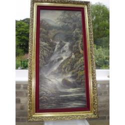 2 LARGE PAINTINGS OF BETTWS-Y-CRWYN