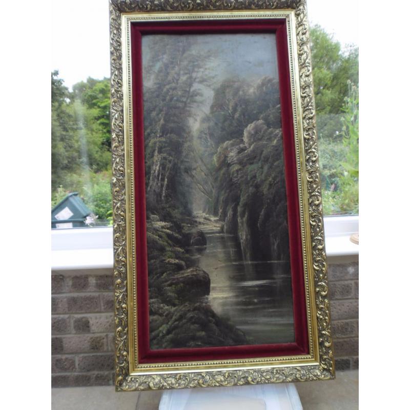 2 LARGE PAINTINGS OF BETTWS-Y-CRWYN