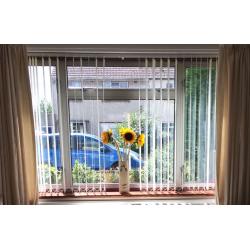 Vertical blinds: 237cm(w)x128cm(dr) & 177cm(w)x112cm(dr)