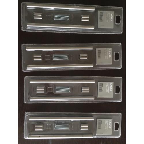 Cupboard brushed chrome handles - new