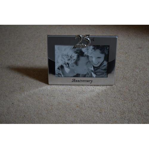 Silver 25th Wedding Anniversary Photo Frame (6 x 4) - Brand New in box