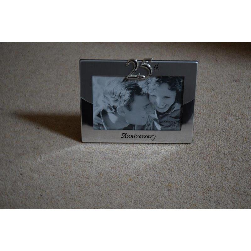 Silver 25th Wedding Anniversary Photo Frame (6 x 4) - Brand New in box