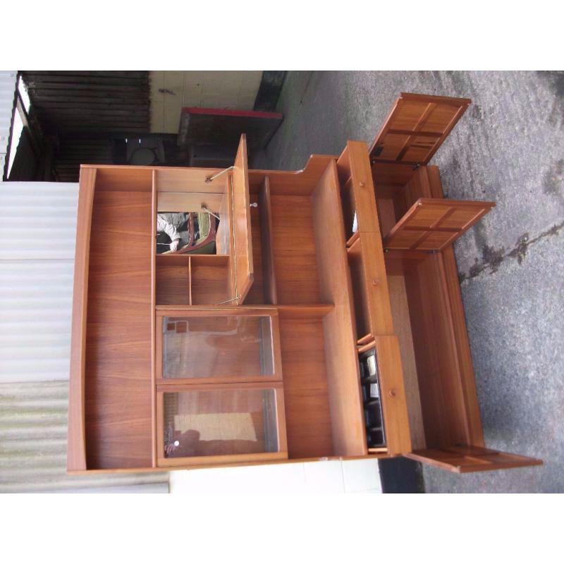 Cabinet large shelves cupboards draws locks 2 keys lighting Beautiful condition delivery available