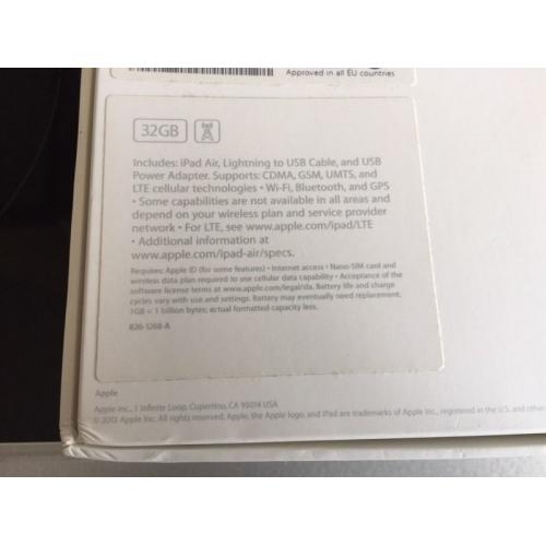 iPad Air 32GB Wifi + Cellular, immaculate condition