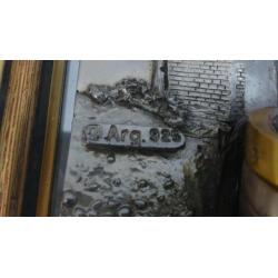Silver and gold picture / mirror arg 925