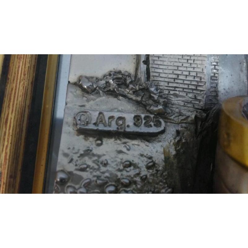 Silver and gold picture / mirror arg 925