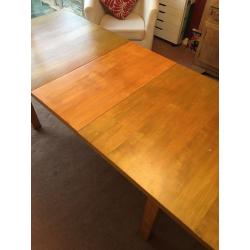 Habitat Extendable Beech Veneer Dining Table - seats 6 - 8