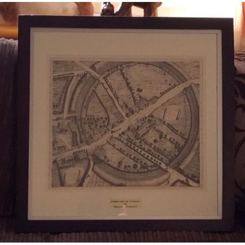 Vintage print of Avebury Stone Circle