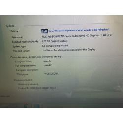 Hp pavilion dv6 quadcore 320GB 6GB Windows 7 laptop