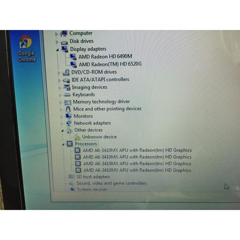 Hp pavilion dv6 quadcore 320GB 6GB Windows 7 laptop