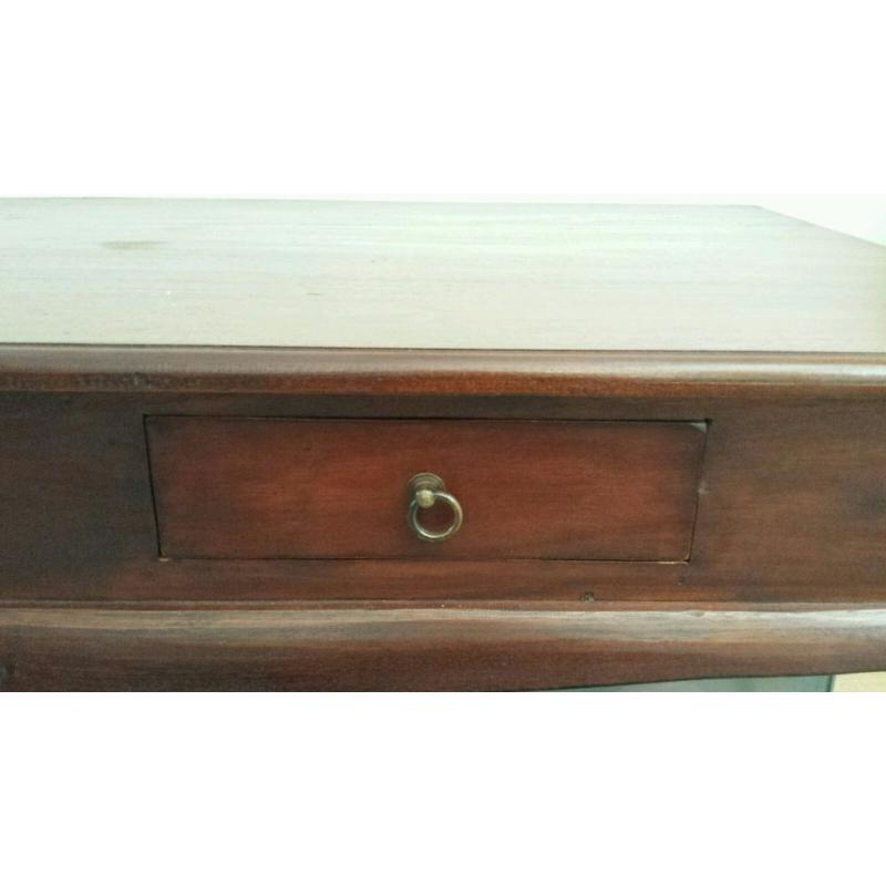 Beautiful large dark solid wood coffee table