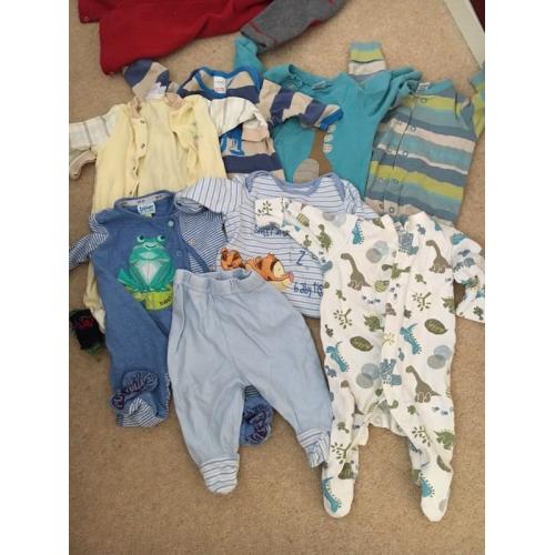 Baby boy sleep suits 0-3months