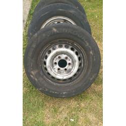Mercedes Sprinter 2006 onwards set of wheels & tyres 235/65/16