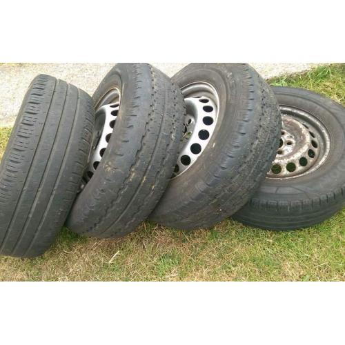 Mercedes Sprinter 2006 onwards set of wheels & tyres 235/65/16