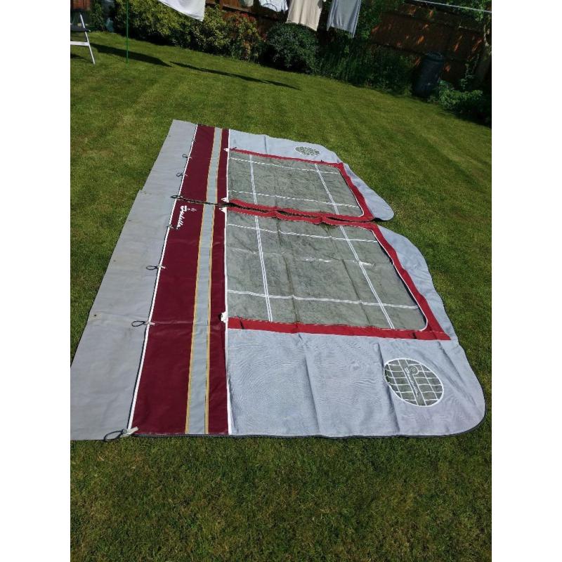 Isabella Ambassador 2506 Caravan Awning 900cm in Red/Grey
