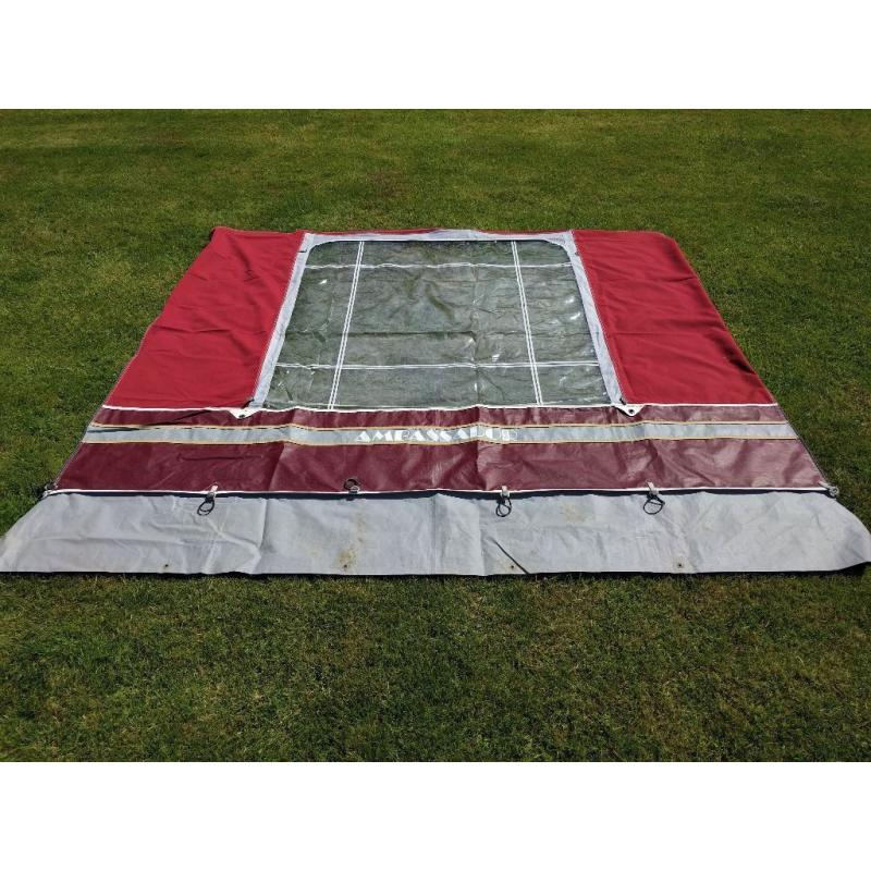 Isabella Ambassador 2506 Caravan Awning 900cm in Red/Grey