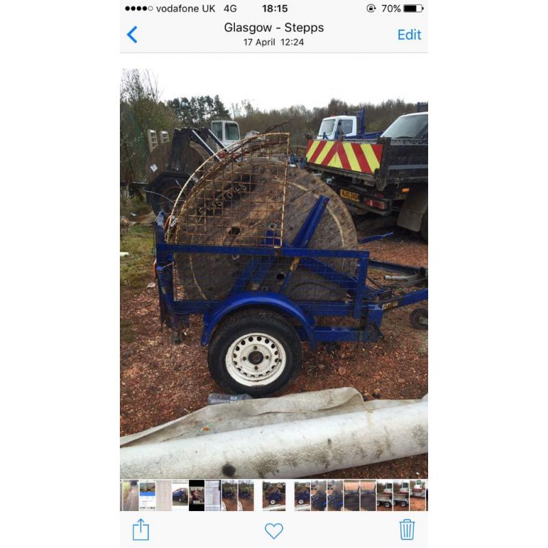 Cable drum trailers