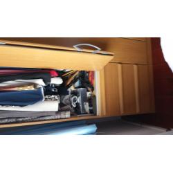Wardrobe triple bi-folding doors