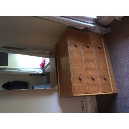 Dresser with mirror