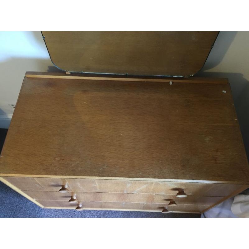 Dresser with mirror