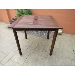 Hard wood table