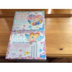 Brand new in cellophane craft kits wind chime trinket box quality