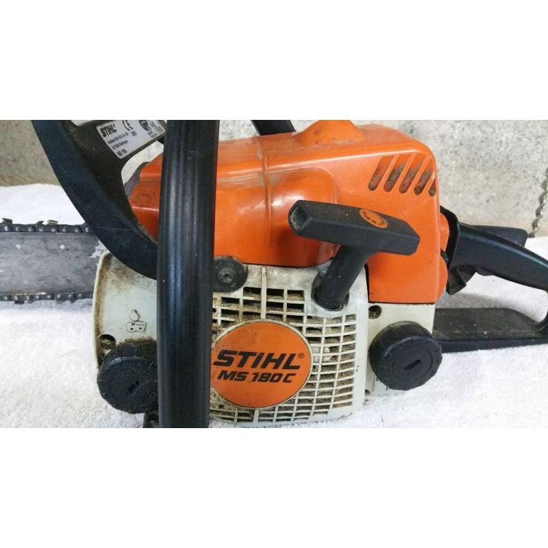 STIHL MS180 CHAIN SAW. For repair or spares