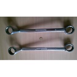 Ring Spanners, 36mm x 41mm matched pair of Bedford Vanadium heavy-duty, high-quality ring spanners