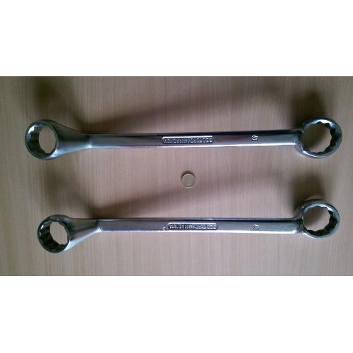 Ring Spanners, 36mm x 41mm matched pair of Bedford Vanadium heavy-duty, high-quality ring spanners