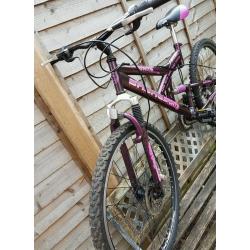 MAN'S or WOMAN'S FULL SUSPENSION MOUNTAIN BIKE FULL DISC BRAKES