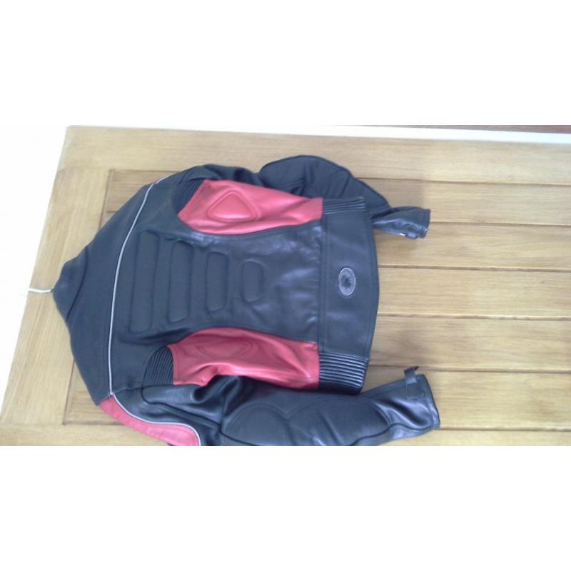 Buffalo motorcycle jacket leather