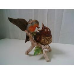 Goebel Robin with Young Cuckoo (G97)