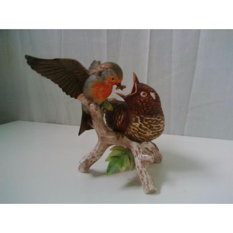 Goebel Robin with Young Cuckoo (G97)