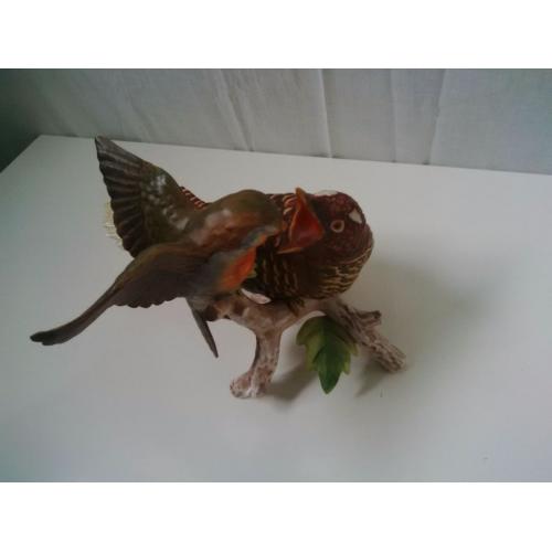 Goebel Robin with Young Cuckoo (G97)