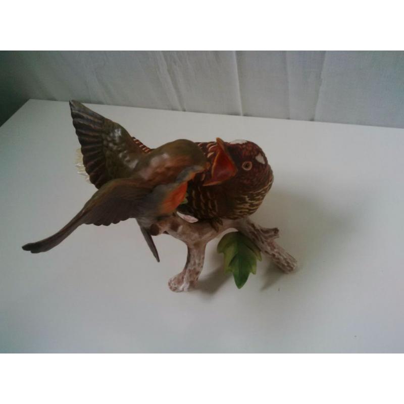 Goebel Robin with Young Cuckoo (G97)