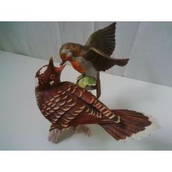 Goebel Robin with Young Cuckoo (G97)