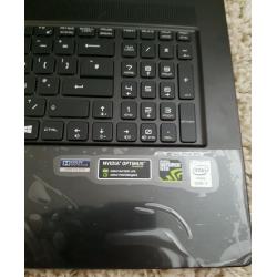 Medion Erazer Gaming notebook. Intel i7 8GB RAM etc
