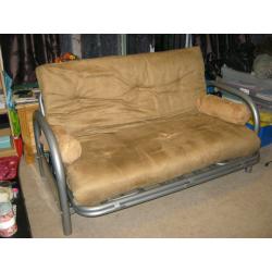 Futon, fold out sofa bed