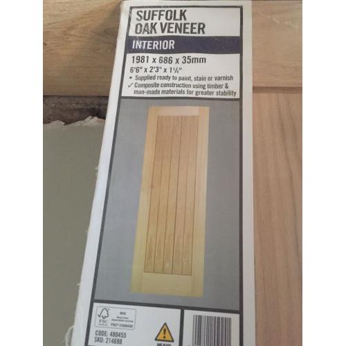 Internal solid wood 27" oak door