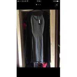White and Black Bodycon Dress Size 24