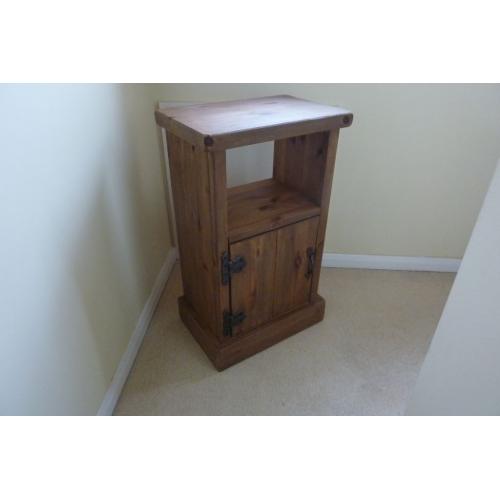 Antique style Pine Cupboard and Display Unit 76cm high