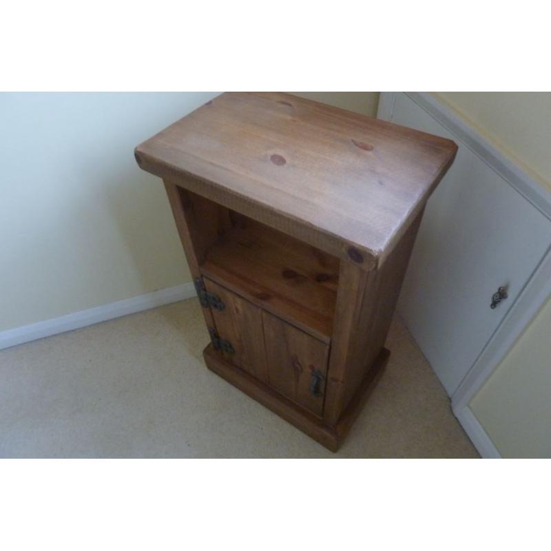 Antique style Pine Cupboard and Display Unit 76cm high