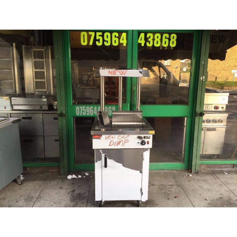 CATERING COMMERCIAL FAST FOOD CHIP DUMP SCUTTLE CHIPS WARMER MACHINE KITCHEN TAKE AWAY KITCHEN KEBAB