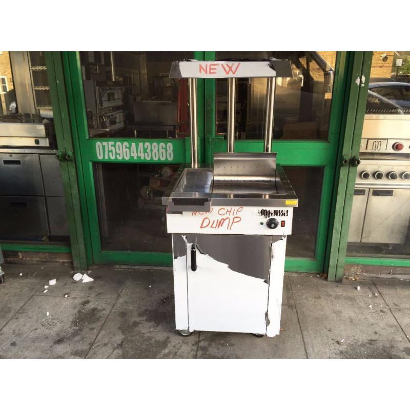 CATERING COMMERCIAL FAST FOOD CHIP DUMP SCUTTLE CHIPS WARMER MACHINE KITCHEN TAKE AWAY KITCHEN KEBAB