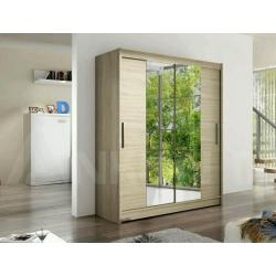 BRAND NEW 2 Sliding Doors Wardrobe with Mirror FREE DELIVERY