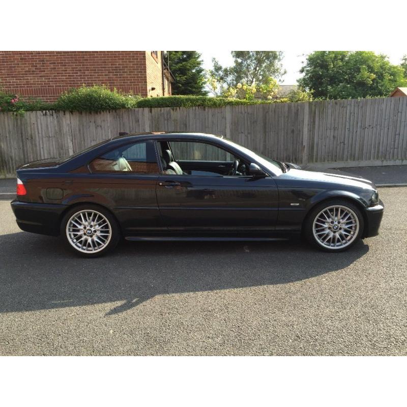 2001/51REG BMW 325CI M SPORT FULL BLACK LEATHER.