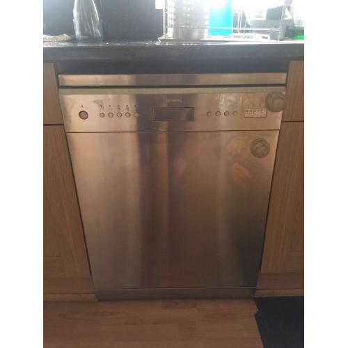 Smeg dishwasher. Stainless steel.