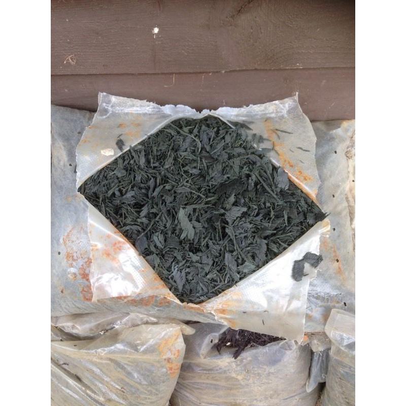 Shredded rubber
